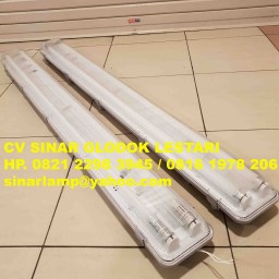 Kap Lampu Waterproof Outdoor TL LED Philips 2x16 watt
